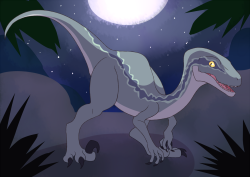 Blue is my favorite character in Jurassic World.(added the background-less, shade-less version as I sort of liked it)