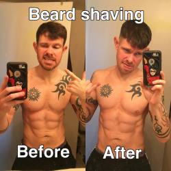 gaycomicgeek:  gaycomicgeek:  Even though it took weeks to grow, I had to shave…because costumes this weekend. #SDCC #GayComicGeek #gaygeek   My Facebook Page: https://www.facebook.com/TheGayComicGeek/
