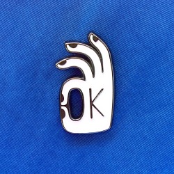 mariainesgul:  http://shop.mariainesgul.com  Thanks to Beach London, ok pin is now available in the shop.