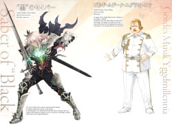 jeanneapocrypha:  Fate/Apocrypha - Character profiles in English translation : Black Faction. Typeset courtesy of castor212.