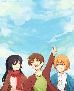 ok have my first snk fanart ;u;can i just draw adorable, happy children forever please