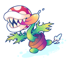 cilvia-art:Thank you for this chompy potted plant. Piranha Plant is now my new main 