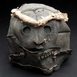 Accidental Mysteries, 09.30.12: Art without Artists: Observatory: Design Observer -Ceremonial mask, 20th century, Mexico, fashioned from found soccer ball, paper, twine, 7 &frac12;&quot; x 8 &frac14;&quot; x 8&quot;, collection of Shari Cavin and Randall