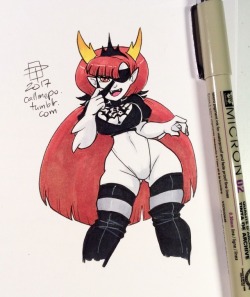 hesjayrich: grimphantom2:  callmepo:  An extra tiny doodle to celebrate the appearance of H-poo in the latest SVtFoE. More like Heka-2b!  [Come visit my Ko-fi and buy me a coffee hot chocolate!]    Sexy H-poo  Beautiful 