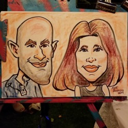 Drawing at a house party.   Looking forward to when Follow Your Art opens in the fall!   ========================== I do all sorts of events, any kind of party can use a caricature artist!    ========================== www.patreon.com/mattbernson .