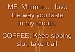 onedom:  tied-up-princess-faye:  curly-allygator:  Lol. I wish my coffee was that hot! 🔥  @onedom hehe   @tied-up-princess-faye It was a pleasure meeting you and hanging out today. 