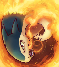 steffy-beff:   Typhlosion used Flame Wheel! It was super effective!  I fucking love Typhlosion (: Finished~ 