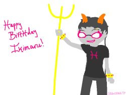  Ah! Sorry!! I just saw your post about going to sleep, but I hope you had an awesome birthday! Hopefully you like it! :D  Meenah! aaa thank youu! &lt;3