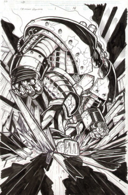 cadencecomicart:  Crimson Dynamo, Issue 01, Page 14 by Steve Ellis.  Original art available for sale HERE  
