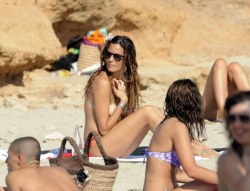 toplessbeachcelebs:  Alessia Fabiani (Italian Model) sunbathing topless in Croatia (August 2011)