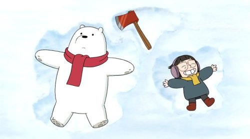 yahoo201027:  Day in Fandom History: December 1…Tired of her dad doing the job of getting the perfect Christmas tree, Chloe, tagging along with Ice Bear, takes matters into her own hands and finds the perfect tree of her own as Grizz and Panda set up