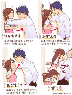 ghastderp:  t-asuna2000:  kubiko:  Artist and stamp creator Nakashima723 has put together an instructional graphic to help defend against unwanted sexual advances. The image, which has been shared 16,406 times, illustrates four specific defenses that