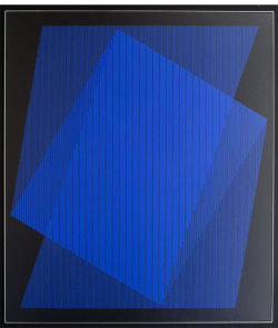 spacecamp1:Julian Stanczak Offering Blue, 1970
