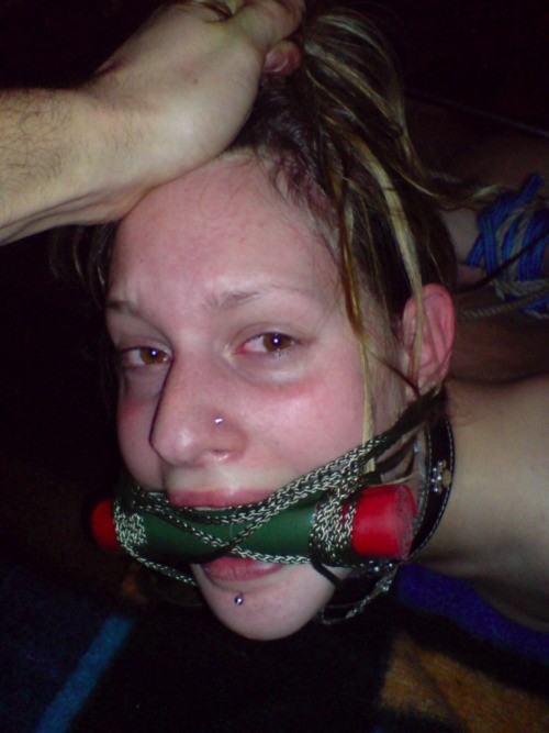 Ball gagged and whipped