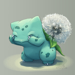 butt-berry:  Dandelion Bulbasaur is shy!!