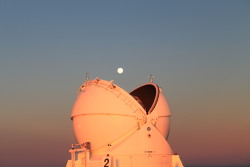 unknownskywalker:  pacman by Eric Lagadec One of the auxiliary units at the VLT Telescope in Paranal, Chile. 