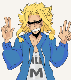 theimaginarylord: Finally gonna start throwing my art on here, mainly All Might cause i love him and hes amazing 