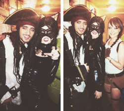dailyonedirection:    Zayn and Perrie at a New Years Eve costume party   