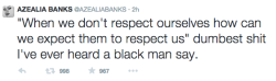 nigga-nese:  thechanelmuse:  Azealia Banks on Kendrick Lamar’s response about Mike Brown and black people  She admitted. I love her 
