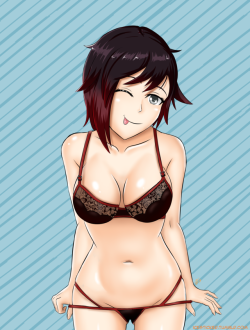 icesticker: Ruby Lingerie  Commission Sylum25   If you are also interesting in claiming one of the remaining current commission slots you can find my pricing here: Commission Prices    afternoon reblog