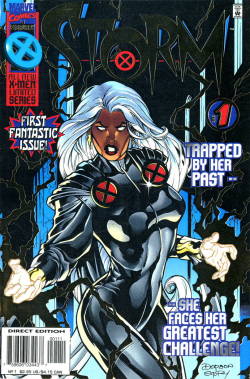 superheroesincolor:  Storm Vol 1 #1 (1996)  // Marvel ComicsStorm (Ororo Monroe)Story: Warren Ellis, art: Terry Dodson