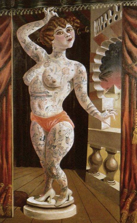 OTTO DIX -Suleika,la femme tatouée - 1920https://painted-face.com/