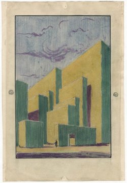 furtho:Jop van Epen’s skyscraper study, 1925 (via here)
