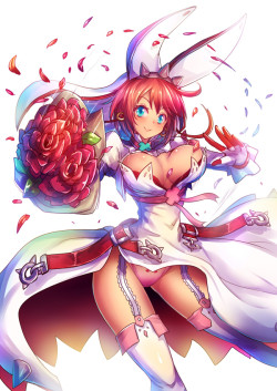 (via elphelt valentine (guilty gear and guilty gear xrd) drawn by kara (color)) 