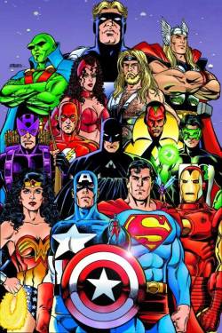 rockofeternity:  Avengers/JLA by George Perez