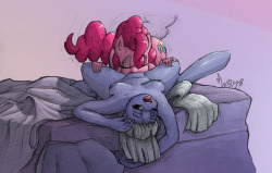 ask-wbm:  Pinkie and her family 2/5 (Limestone Pie)Another piece from the abandoned artpack (Pinkie Set). I googled that horse, theres not much art of her. Dunno if she even still exists in the show but apparently this is Limestone Pie. Another one of