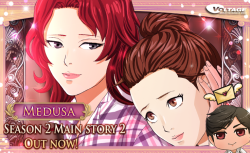 officialvoltageotome:    ✧ ✧ Astoria Fate’s Kiss: Season 2! ✧ ✧❣Medusa Season 2 Main Story 2 is Out Now!! ❣You and Medusa can’t ignore the danger Echidna poses any longer, but Cyprin fears for you safety. When you think things couldn’t