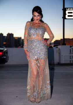 Jan 2014AVN Award ShowHard Rock Hotel, Las VegasSome different views of Moment in her Jovani gown. On the backside photos you can actually see her tan lines through the dress. lol