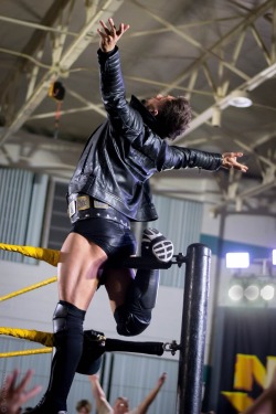 tarra–77: Here is my favorite shot from NXT Largo, taken during Finn Bálor’s entrance.  (09/25/15) 