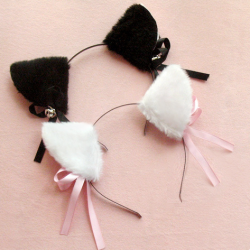 httpkitsune:  Cute kitty ears with bell   ♡ Use the code “kitsune” to get 5% off on all items ♡   