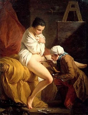 Pierre Subleyras (1699-1749). Le bât (The pack saddle). D’aprés un poème de Jean de la Fontaine. Oil On Copper
