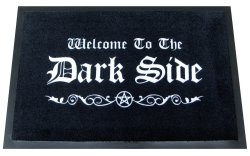 gothstore:&ldquo;Welcome To The Dark Side&rdquo; Gothic Doormat. Indoor / Outdoor. Non-Stick rubber backing. Buy Here: http://amzn.to/1HaOhDw