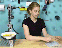 bro-witch: missrupa:  dickslapthestate:  welcometonerdland:  blenderweaselhasopinions:   mistertotality:  4gifs:  Soup-serving robot fail. [video]  Simone Giertz, the self-proclaimed “Queen of Shitty Robots.”  She intentionally engineers terrible