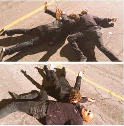 gublernation:  me and shemar working on our new interpretive dance