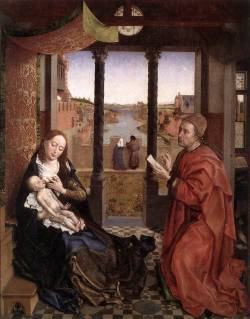 classic-art:  Saint Luke Drawing the Virgin Rogier van der Weyden 