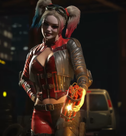 harleytheharlequin:  All released Harley costumes from Injustice 2 (source) 