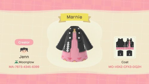 i figured i’d post this here too; i tried making marnie’s outfit from sword/shield c: