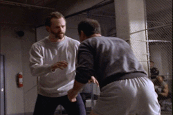 bcat1:  THAT TIME WHEN THEY WRESTLED AND TOBY GOT A STIFFY    More prison porn - Chris Meloni.