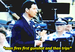 trujap:  aletolover:  wolf-peaches:  deutschemark:  regencyduchess:  Whilst in Sydney in 1994, a man apparently tries to assassinate Prince Charles. And not a single fuck was given by His Royal Highness.  (x)  I’m dead at his face in the last one like