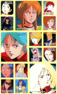 animarchive:  Mobile Suit Gundam stickers (Animage, 02/2003)  
