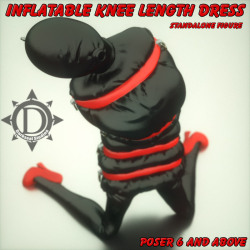 Strut your stuff on the catwalk with Darkseal’s new very fashionable inflatable knee length dress!  Pressure.  Constriction. Tight. Feel the world closing in while the Psi rises in  the rubbery latex prison bubble around your head and body&hellip; 