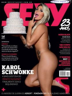   Karol Schwonke - Sexy 2015 Noviembre (41 Fotos HQ)           Karol Schwonke desnuda en la revista Sexy 2015 Noviembre. La &ldquo;Panicat&rdquo;  Karol Schwonke es la portada de noviembre de la revista Sexy que con  esta exuberante mujer conmemora sus