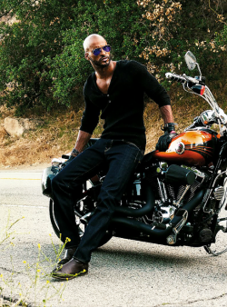 sofiaboutalla:  Ricky Whittle by Austin Anderton for DA MAN Magazine, June 2015  I’m a bit of an adrenaline junkie, so I love to get my blood pumping by cliff jumping. I’m a qualified skydiver, so I enjoy jumping out of perfectly good airplanes and