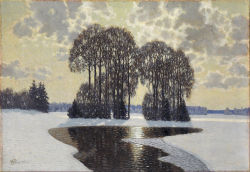bonjourtableau:Winter, 1910, Vilhelms Purvītis, Latvian National Museum of Art