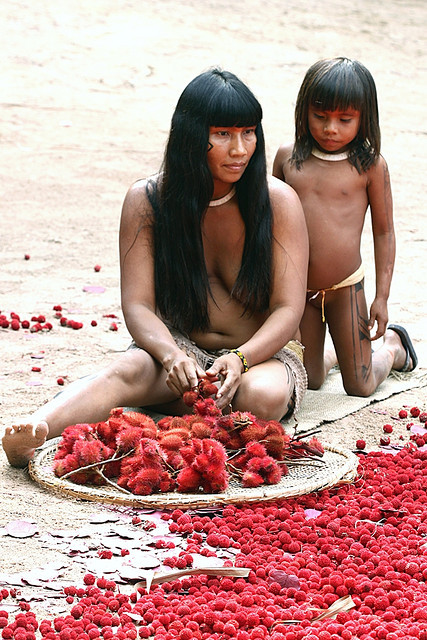 Amazon native tribe women