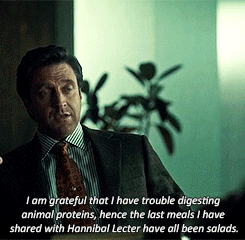 queenhettienne:  Someone finally notices Hannibal’s cannibal jokes. 